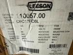Leeson 110057.00 Electric Motor 3/4 Hp 1725 Rpm 1-PH 115/230 Volt 56C C6C17FC6L. Fixed Price $500.00.