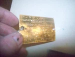 Robbins & Myers Brass Motor Plate From 11" Montgomery Ward Wood Lathe #24FD8898. Fixed Price $12.99.