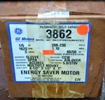 General Electric 5KCP39CG9047ET Motor 1625RPM 1/5HP 208/230V 1.10AMP 60HZ -- New. Fixed Price $159.99.
