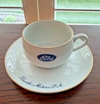 Vintage Ford Motor Company Cup And Saucer Verbano Industria Argentina Porcelain. Fixed Price $27.50.