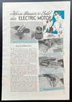 Fifteen Minutes Build This Electric Motor 1939 Howto Plans Battery Science. Fixed Price $5.99.