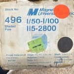 Magnetek Universal Electric Shaded Pole Motor 1/50 Hp 115V Single Phase 496. Fixed Price $50.75.