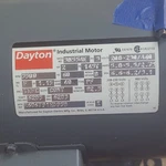 Dayton 3N554E Hp Phase Induction Motor 208-230/460V 3500 Rpm Tefc. Fixed Price $350.00.