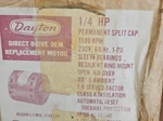 Dayton Motor 4M0281/4 Hp 1100 Rpm 230 Volt 42 Frame Auto Overload Cw Shaft. Fixed Price $99.00.
