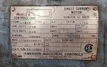 20 Hp Emerson Dc Electric Motor 1750 Rpm Fr 259AT 240 V 150 Fld. Fixed Price $1500.00.