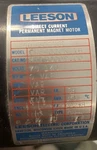 AMX-4 Portable X-ray, Drive Motors.leeson CM34D20NZ1B Dc Permanent Magnet. Fixed Price $200.00.
