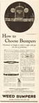 1925 American Chain Bridgeport Ct Weed Automobile Bumper Motor Car Acco Ad. Fixed Price $11.49.