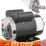 Hp Air Compressor Duty Electric Motor Single Phase 3450 Rpm With 7/8" Shaft Us. Fixed Price $193.00.