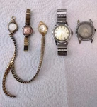 5 Vintage Mechanical Watches For Parts/repair Marathon Bulova Timex Wittnauer. Fixed Price $32.75.