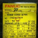 1PC Used Fanuc A06B-0356-B755 Servo Motor. Fixed Price $840.99.