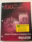 Baldor Motors And Drives Stock Product Catalog 501 1997. Fixed Price $14.99.