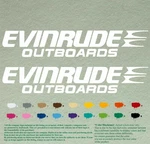 Evinrude Pair Compatible Boat Outboard Decals Vinyl Stickers Motor Set Of 2. Fixed Price $49.99.