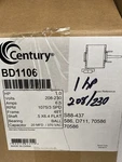 New Century BD1106 Motors 1HP 1075RPM 3SP 208/230. Fixed Price $287.88.