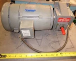 Baldor, V92500TF-B, Dc Motor, With Dayton, 4Z005L761, Speed Reducer, Tested. Fixed Price $200.00.