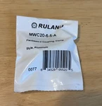 Ruland MWC20-6-5-A Flex Beam Coupling Clamp Metric Aluminum Bore 6MM-5MM New. Fixed Price $35.00.