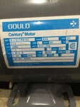 Gould Century, 8-151194-01, 1/2 Hp, 3450 Rpm, 56 Frame, 200-208 Volts, Cat H270. Fixed Price $40.00.