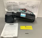 Leeson M1115021.00 Right Angle Gearmotor Tenv 1/17HP 250RPM 90VDC (R42). Fixed Price $315.00.