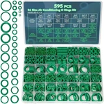 595 Pcs 36-SIZES Metric Sae Conditioning O-ring Kit Auto Ac Repair Rubber. Fixed Price $14.59.