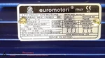Euromotori 201512, 3 Phase Induction Motor, Poles, 50/60 Hz, New* #276798. Fixed Price $222.50.