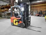 2007 Toyota Model 7FBE15U, 3,000#, 3000# (3) Wheeled 36V Electric Forklift W/ Ss. Fixed Price $6485.00.