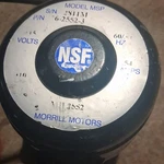 Morrill Motors Msp 6-2552-3 Commercial Ice Machine Part. Fixed Price $200.00.