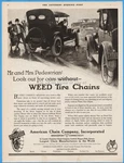 1920 American Bridgeport Ct Motor Car Tire Chains Acco Pedestrian Ad. Fixed Price $11.99.
