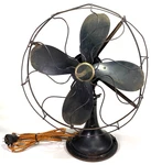 Antique 1920S Metal Westinghouse Ac Motor 16" Oscillating Desk Fan Style 321347. Fixed Price $199.00.