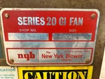 The New York Blower / Series 20 Gi Fan E-9332-100 Size 264. Fixed Price $1000.00.