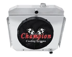 Al 4 Row RADIATOR,16" Fan,shroud For 1955 1956 Chevrolet Bel Air Cyl Mount. Fixed Price $592.37.