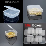 10X Pcs Small Plastic Storage Boxes Container Square Coins Screws Jewelry. Fixed Price $11.49.