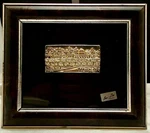 Ben Zion Sterling Silver & Gold 3D Sculpted Plaque Of Jerusalem, Framed, Vg. Fixed Price $79.90.