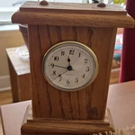 Dakota Wood Creations Handmade Oak Quartz Desk Clock Signed By Amy Schaap. Fixed Price $9.99.