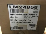 Lincoln Electric Motor, #LM24858, 1/3HP, 1140RPM, 230/460V, FR-56C-60, DR-3555. Fixed Price $195.00.