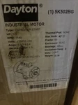 Dayton 1/2 Hp General Purpose Motor 5K502BG. Fixed Price $499.00.