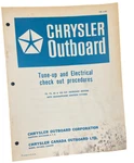5/69 Chrysler Outboard Tune-up & Electrical Check Procedures 70-105HP OB1195. Fixed Price $9.95.