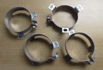 Lot Of 4 Cornell Dubilier VR8A Vertical Capacitor Mounting Clamp 2-1/16 Diam. Fixed Price $14.40.