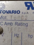 Motovario T80C2 Ac Motor, Frame IMB14 With Gearbox Ratio 010:1. Fixed Price $257.00.