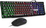 RK101 Computer Keyboard Mouse Combo Wired, Rgb Backlit Usb For Pc. Fixed Price $39.75.