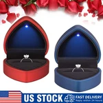 2X Engagement Diamond Ring Box Proposal Wedding W/ Lighted Holder. Fixed Price $12.98.