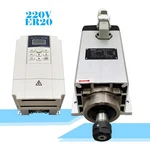 220V Air-cooling Spindle Motor ER20 Square With Flange 1-13MM. Fixed Price $548.02.
