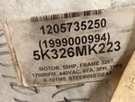 Used Ge 50 Hp Electric Motor 326T Frame 1760 Rpm Type K-101M5. Fixed Price $675.50.