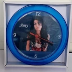 Brand New Amy Winehouse 7" Blue Novelty Wall/desk Clock. Fixed Price $17.96.