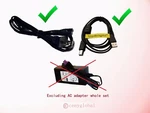 2-PIN Ac Power Cable FIG8 &usb Cord For Hp Officejet Pro Plus All-in-one Printer. Fixed Price $6.98.
