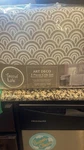 Trend Lab Art Deco 3 Pc Crib Set Bedding Gray White Nursery Quilt, Skirt, Sheet. Fixed Price $32.00.
