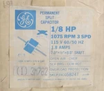 New Ge 1/8 Hp Fan Blower Motor Oem 115 Vac Ph 1075 Rpm 5KCP29EG5862AS. Fixed Price $167.00.