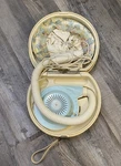 Vintage General Electric Deluxe Bonnet Hair Dryer Illustrated Case Works. Fixed Price $69.99.