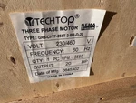 Techtop GR3-CI-TF-256T-2-BR-D-20 Horsepower 3550 Rpm 230/360V. Fixed Price $1000.00.
