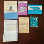 Maytag Wringer Washer E2L J2L N2L Vintage Booklet Instruction + Warranty Iron. Fixed Price $25.99.