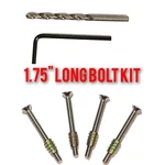 4X #8-32 Stainless 1.75" Electric Guitar Neck Bolts And Inserts W/install Kit. Fixed Price $14.99.