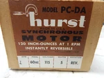 Hurst PC-DA-990497 Synchronous Motor Rpm 115V Ac. Fixed Price $79.00.